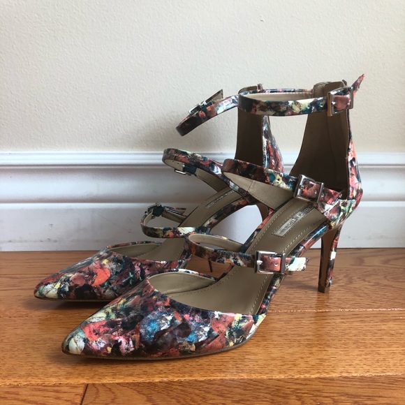 BCBGeneration Gladiator Buckle Strap Heel Shoes - Picture 4 of 16